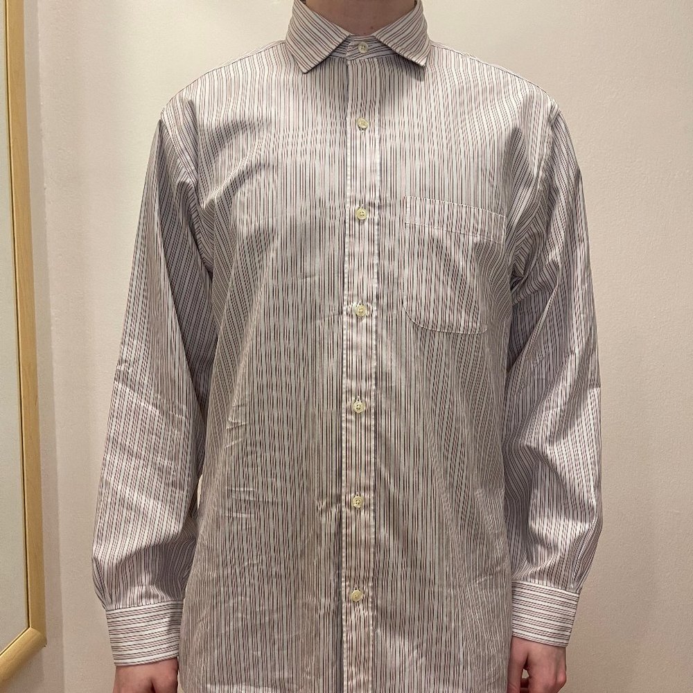 Brooks Brothers 15.5 Neck 33 Sleeve Striped Dress Shirt Slim Fit